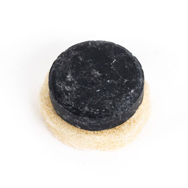 Barra de champú para cabello graso con carbón negro |Vegan Fox