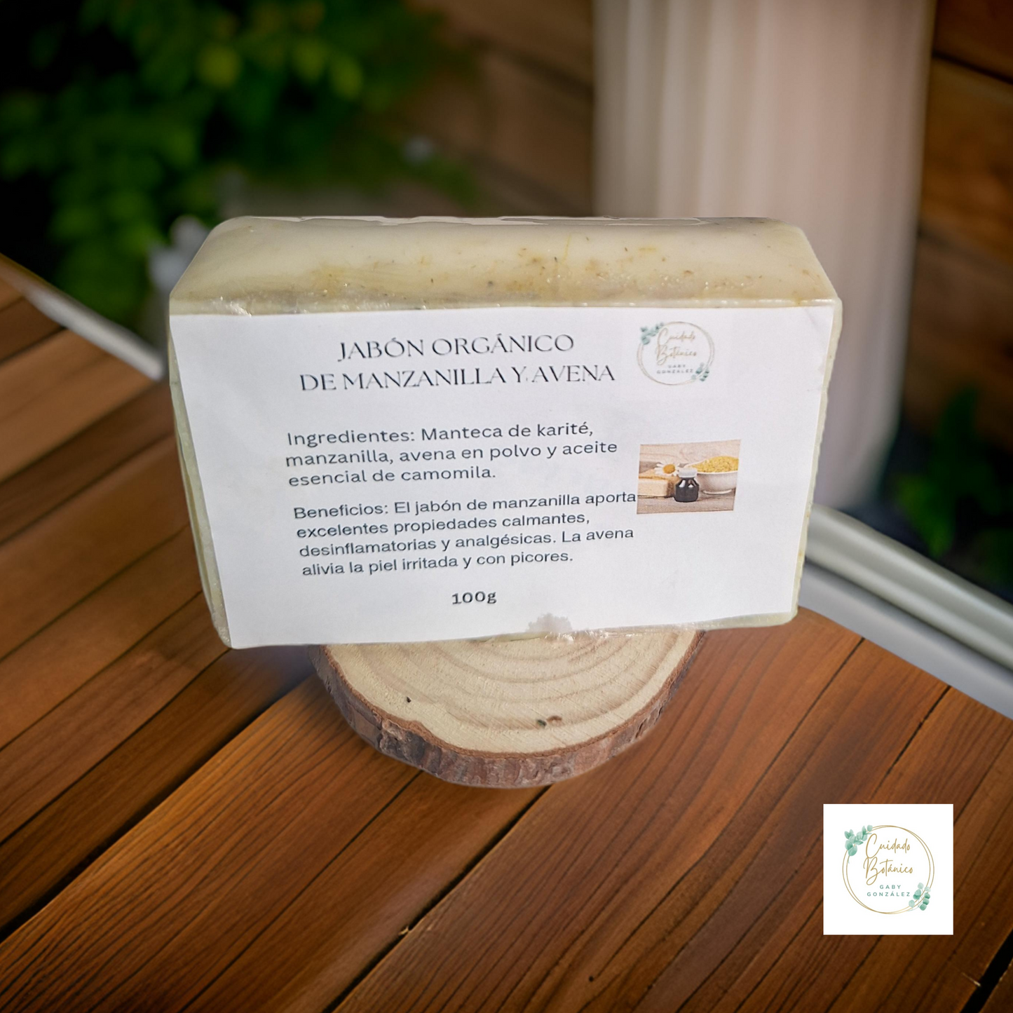 Jabón de Manzanilla y avena para pieles sensibles/atópica