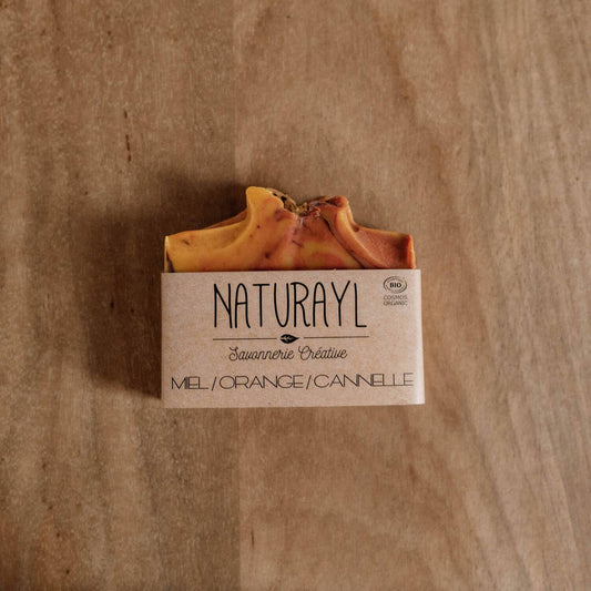 Naturayl - Jabón de miel, naranja y canela
