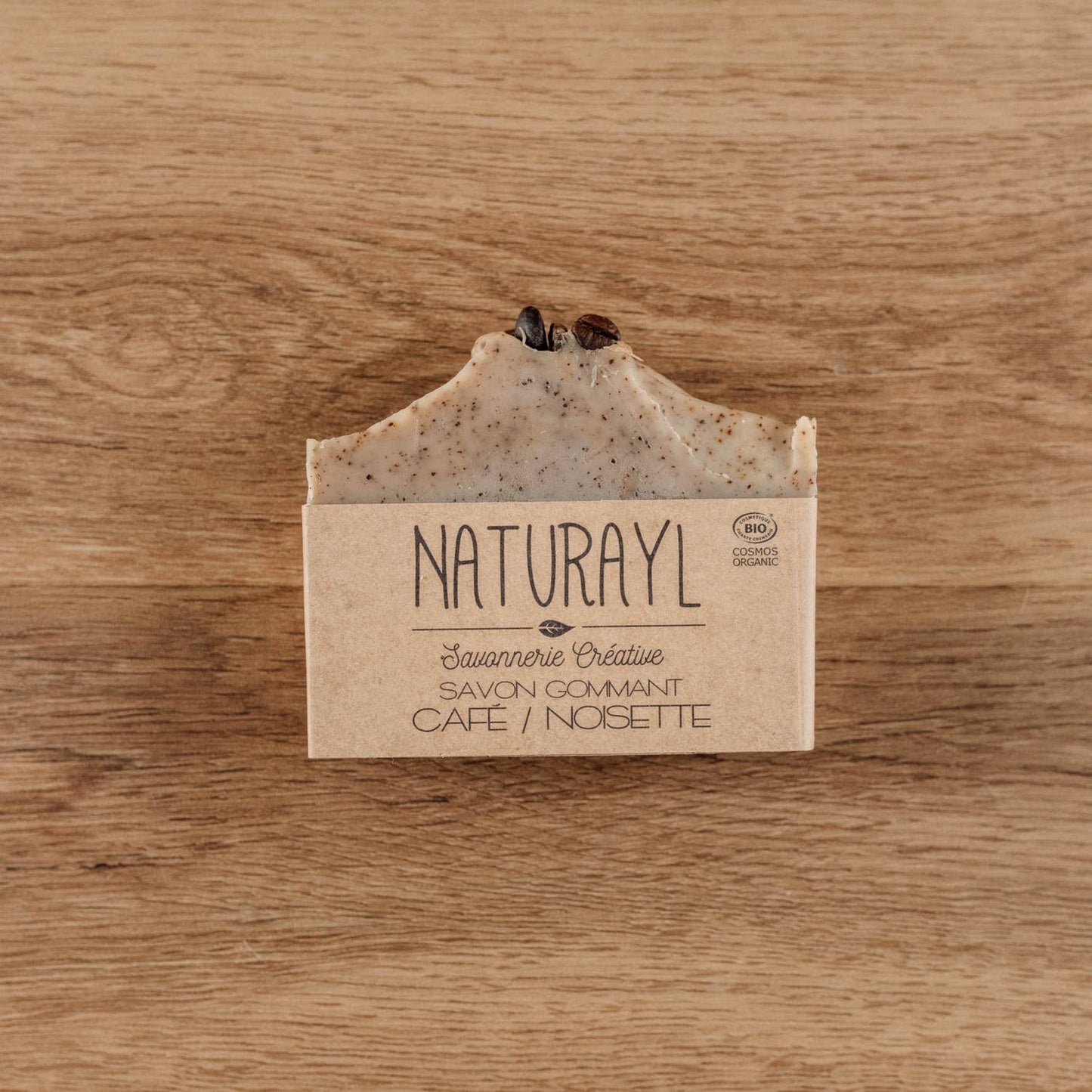 Naturayl - Jabón exfoliante de café y avellana para cuidado e higiene de la piel