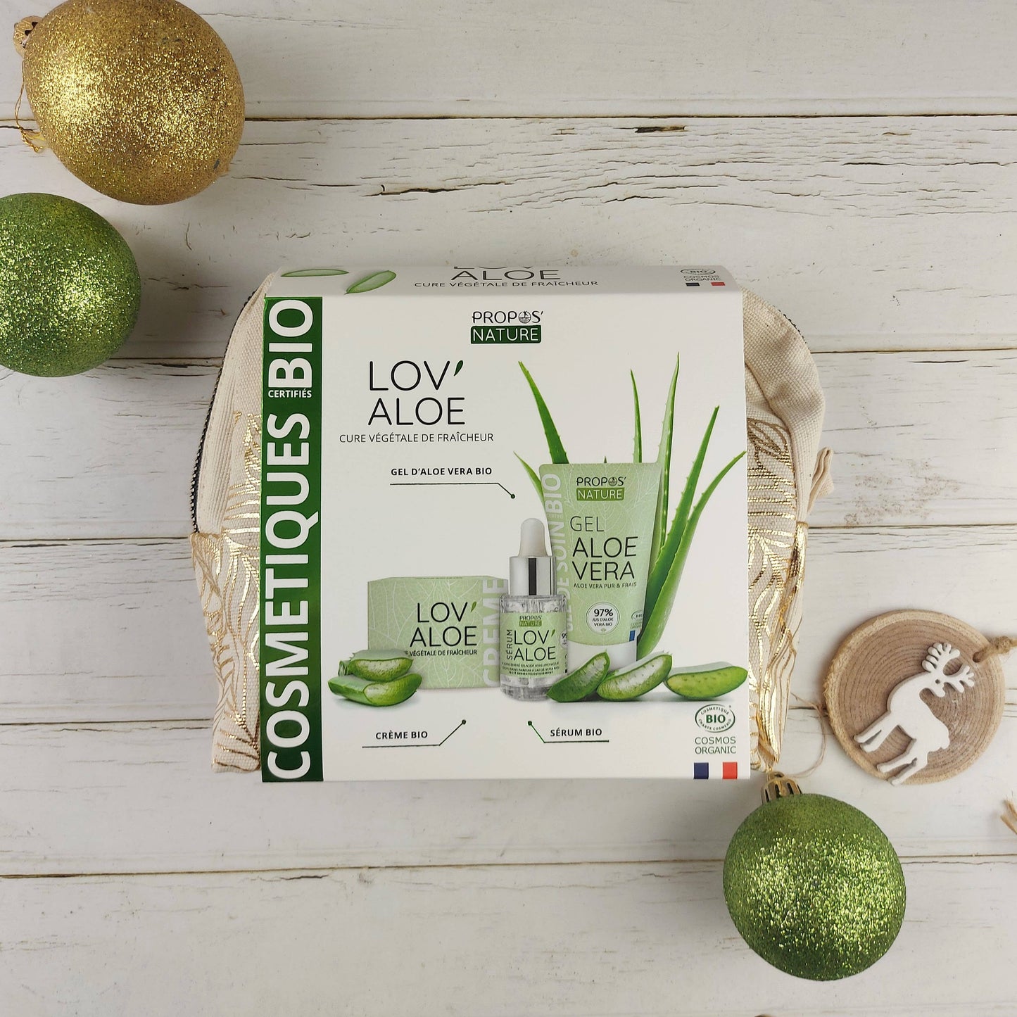 Propos'Nature - Estuche Lov'Aloe - 3 Cuidados Orgánicos con Aloe Vera - Regalo