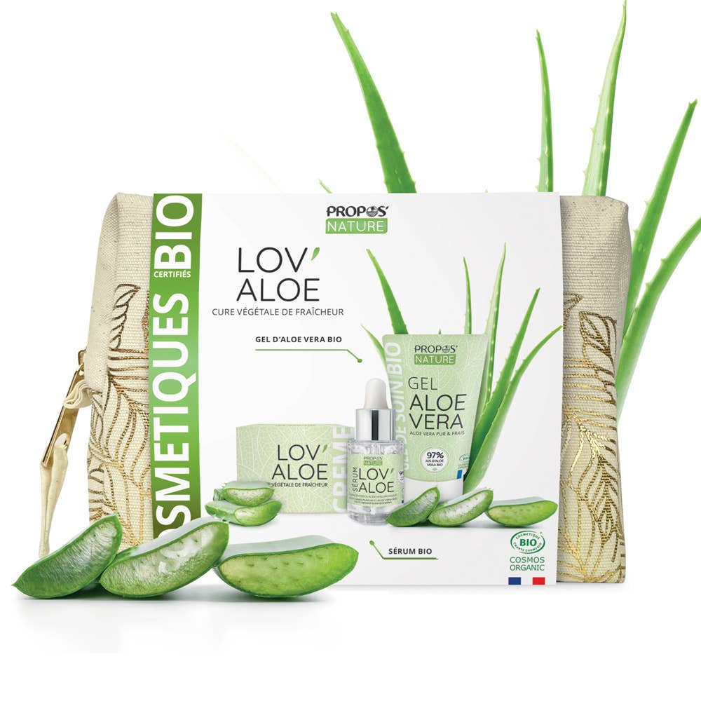 Propos'Nature - Estuche Lov'Aloe - 3 Cuidados Orgánicos con Aloe Vera - Regalo