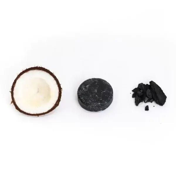 Barra de champú para cabello graso con carbón negro |Vegan Fox