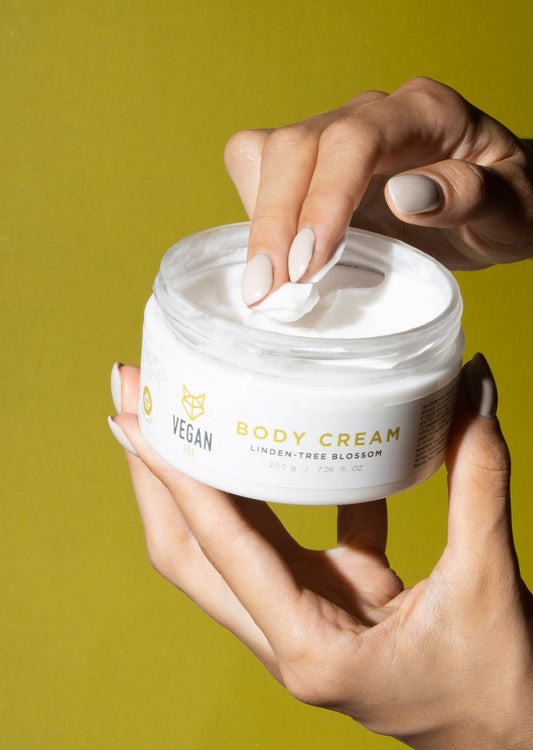 Crema corporal de flor de tilo hidratante| Vegan Fox