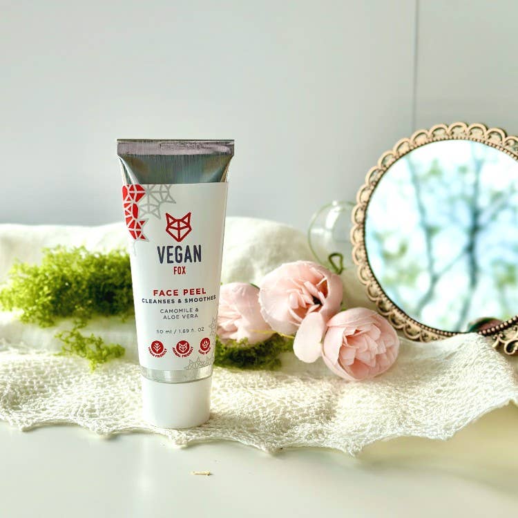 VEGAN FOX Cosmetics| Exfoliante Facial que Limpia y Suaviza