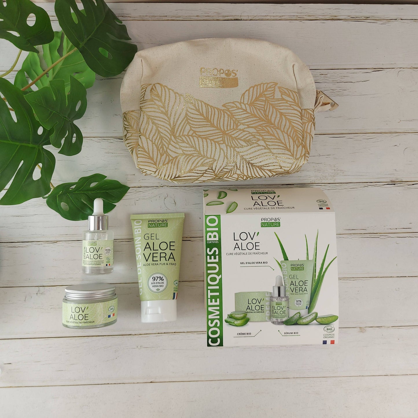 Propos'Nature - Estuche Lov'Aloe - 3 Cuidados Orgánicos con Aloe Vera - Regalo