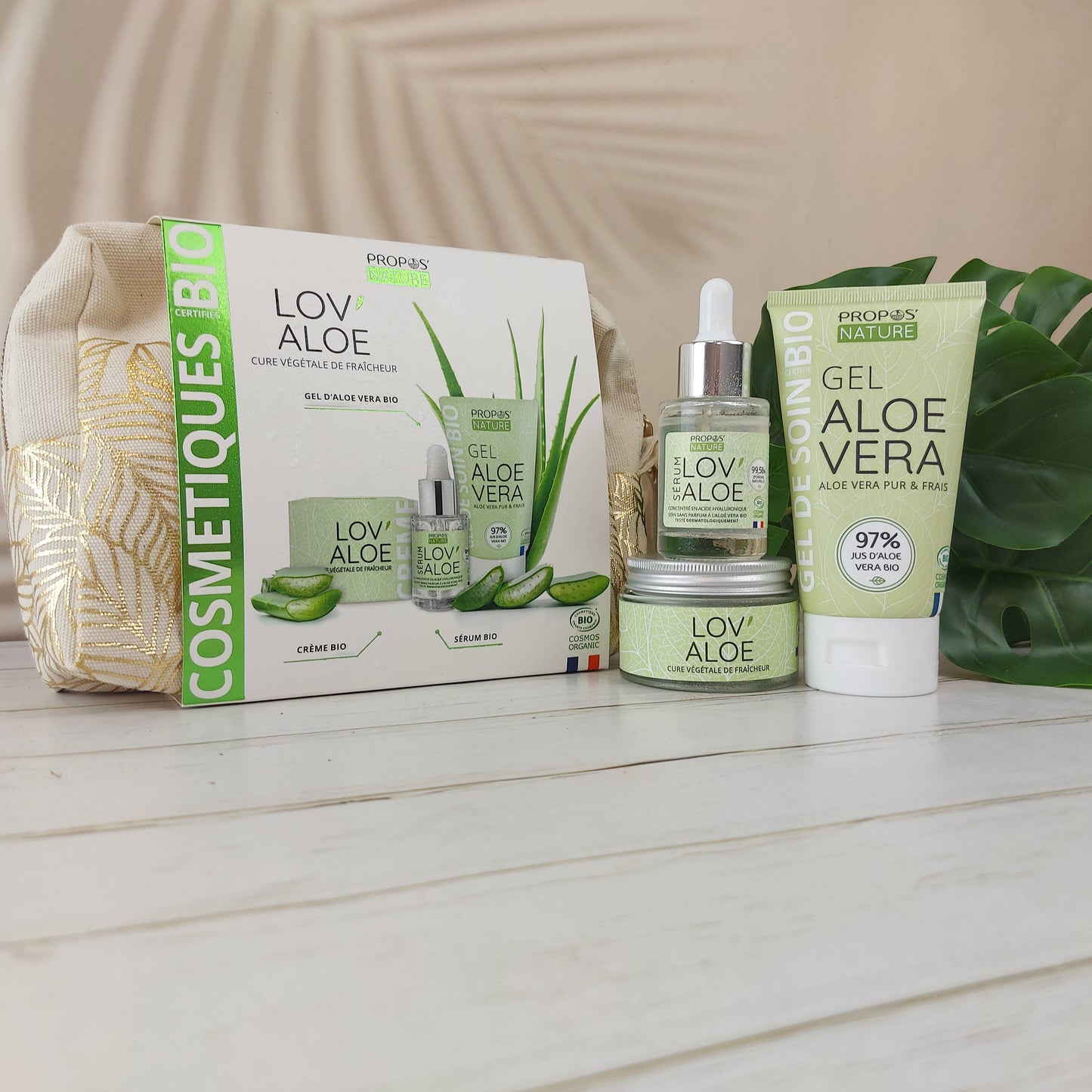 Propos'Nature - Estuche Lov'Aloe - 3 Cuidados Orgánicos con Aloe Vera - Regalo