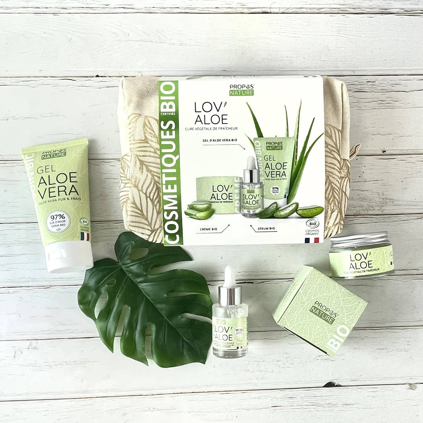 Propos'Nature - Estuche Lov'Aloe - 3 Cuidados Orgánicos con Aloe Vera - Regalo